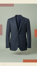 Charcoal Blue Tailored Blazer