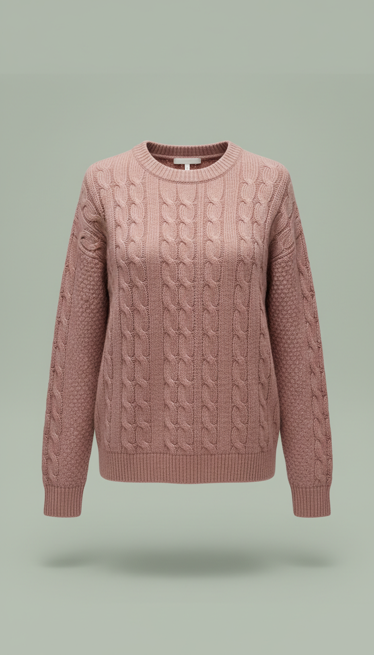 Rose Clay Premium Knit Sweater