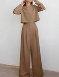 Ensemble de pantalon large uni sur mesure