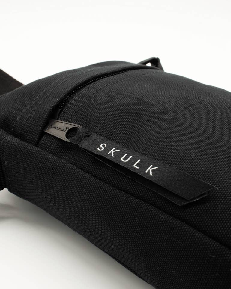 Sac bandoulière en toile noire