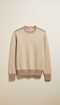 Cashmere Crewneck Sweater in Cloud Grey
